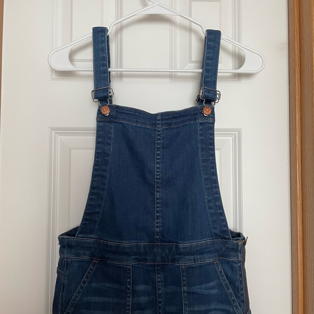 Women's Blue Denim Overalls - Picture 4 of 13